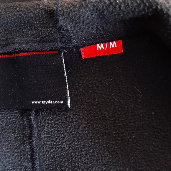 Spyder Red Plaid Soft Shell Hooded Jacket - Picture 9 of 10